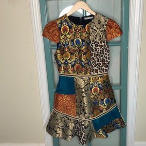 Unique alice + olivia Rapunzel Patchwork Minidress